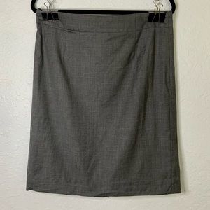 J Crew Womens Skirt Size XL 16 Grey Pencil Skirt Back Zip Career Dark Academia